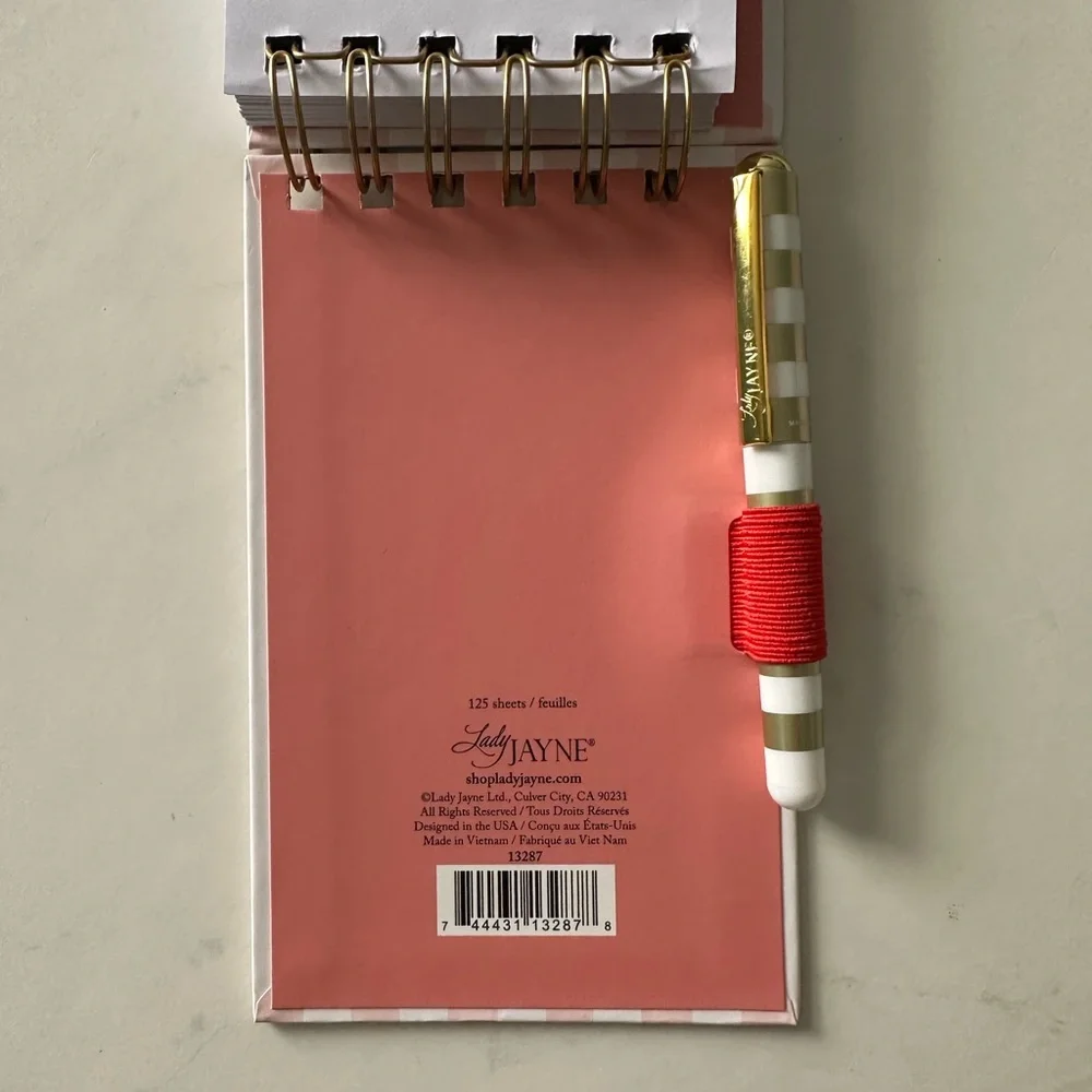 🍒 Lady Jayne Cherry Ribbon Notebook With Pen - Picture 4 of 4